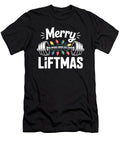 Merry Liftmas Funny Barbell Christmas Lights Gym Zyneu Gangd T-Shirt