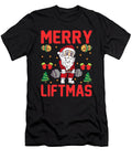 Merry Liftmas Santa Christmas Workout Fun Natalie Lidford T-Shirt