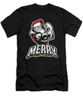 Merry Liftmas Workout Gift Funny Santa Claus Art Grabitees T-Shirt