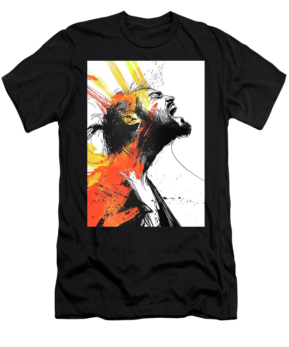 Metallica Musican Powerful Expression of Emotion Jennifer Moore T-Shirt