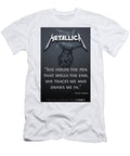 Metallica Quote with Fist Illustration World Art Collective T-Shirt