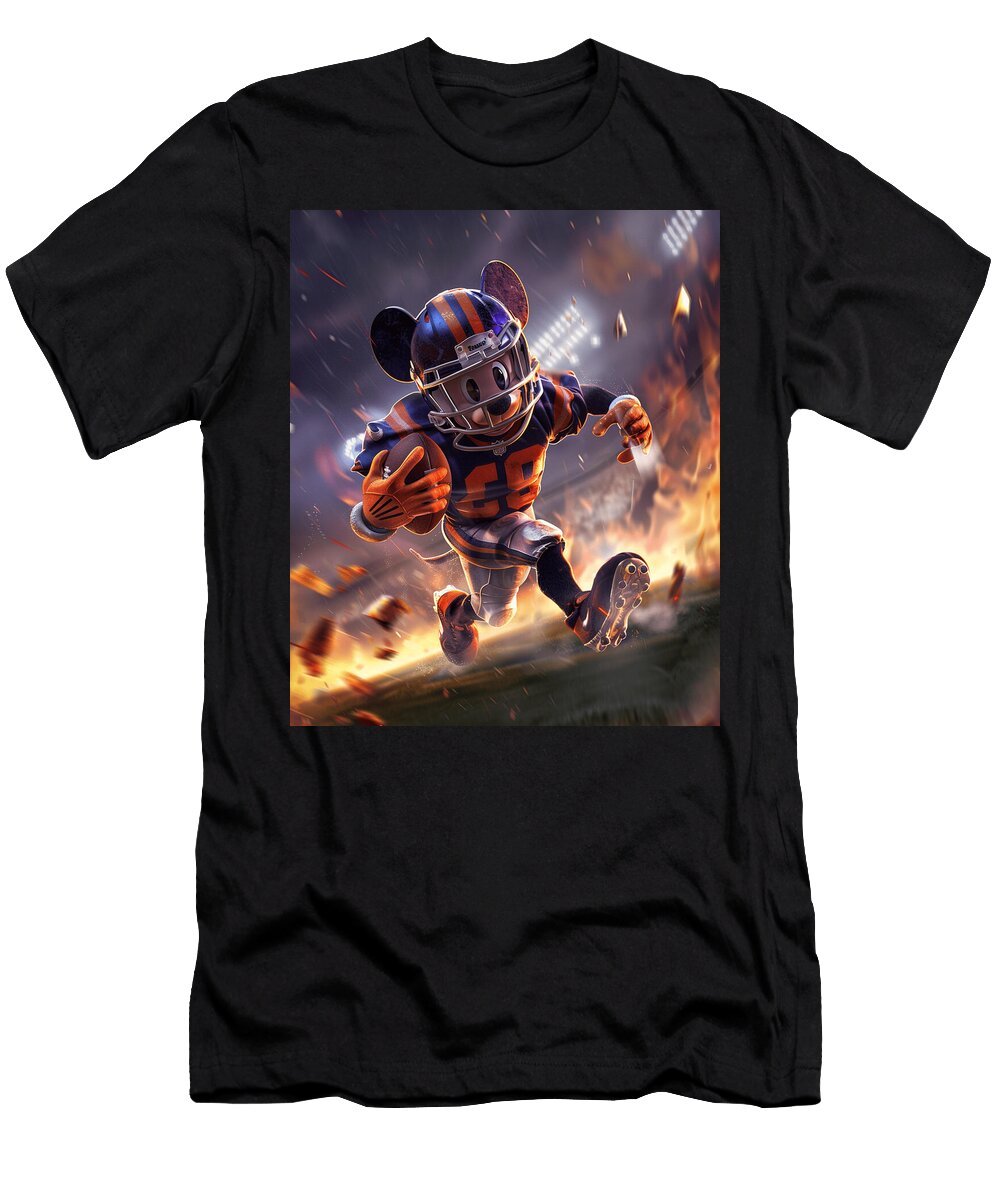 Mickey Mouse Vs Colorado Rockies Animated All Star Appearance Robertz Schuler T-Shirt