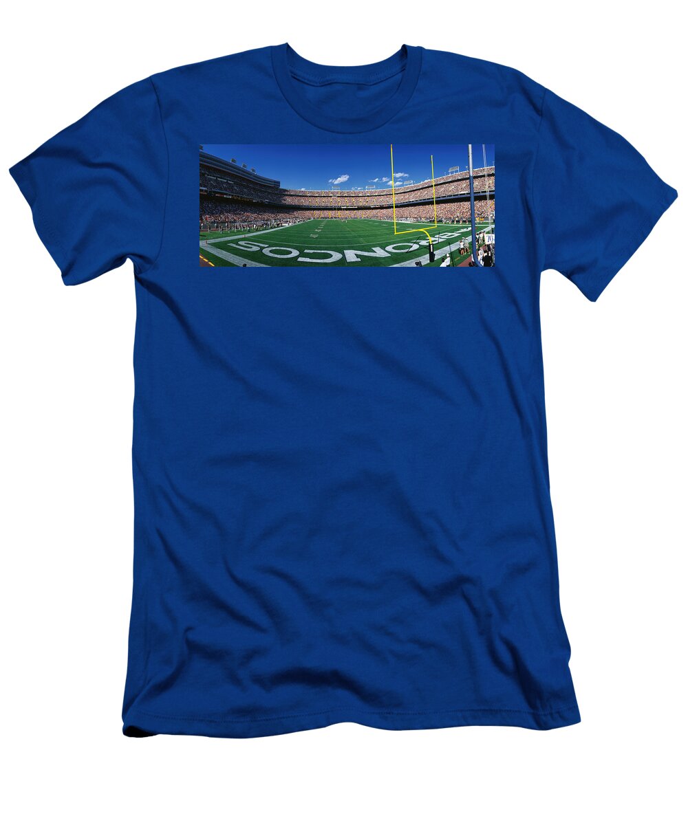 Mile High Stadium Panoramic Images T-Shirt