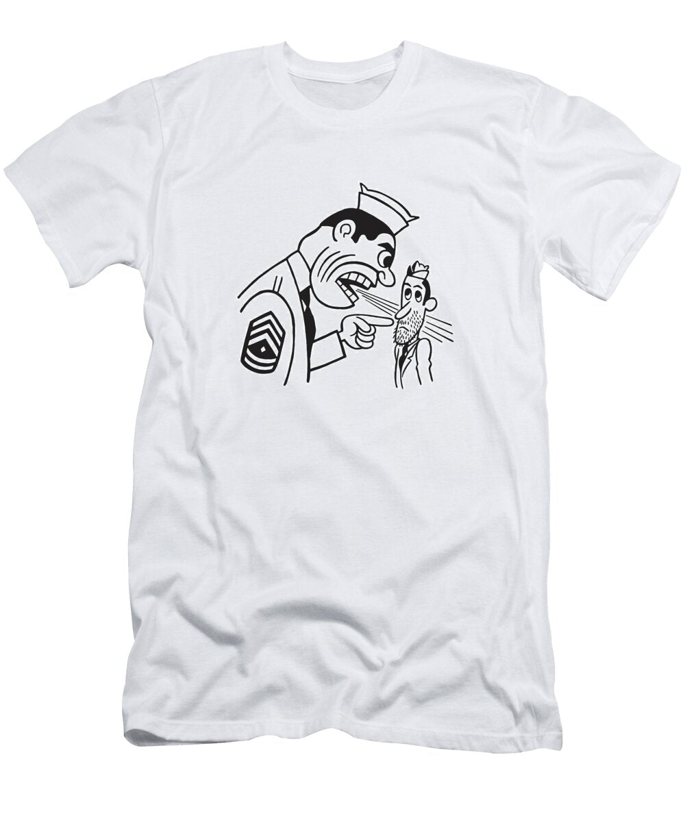 Military Officer Yelling At a Soldier Csa Images T-Shirt