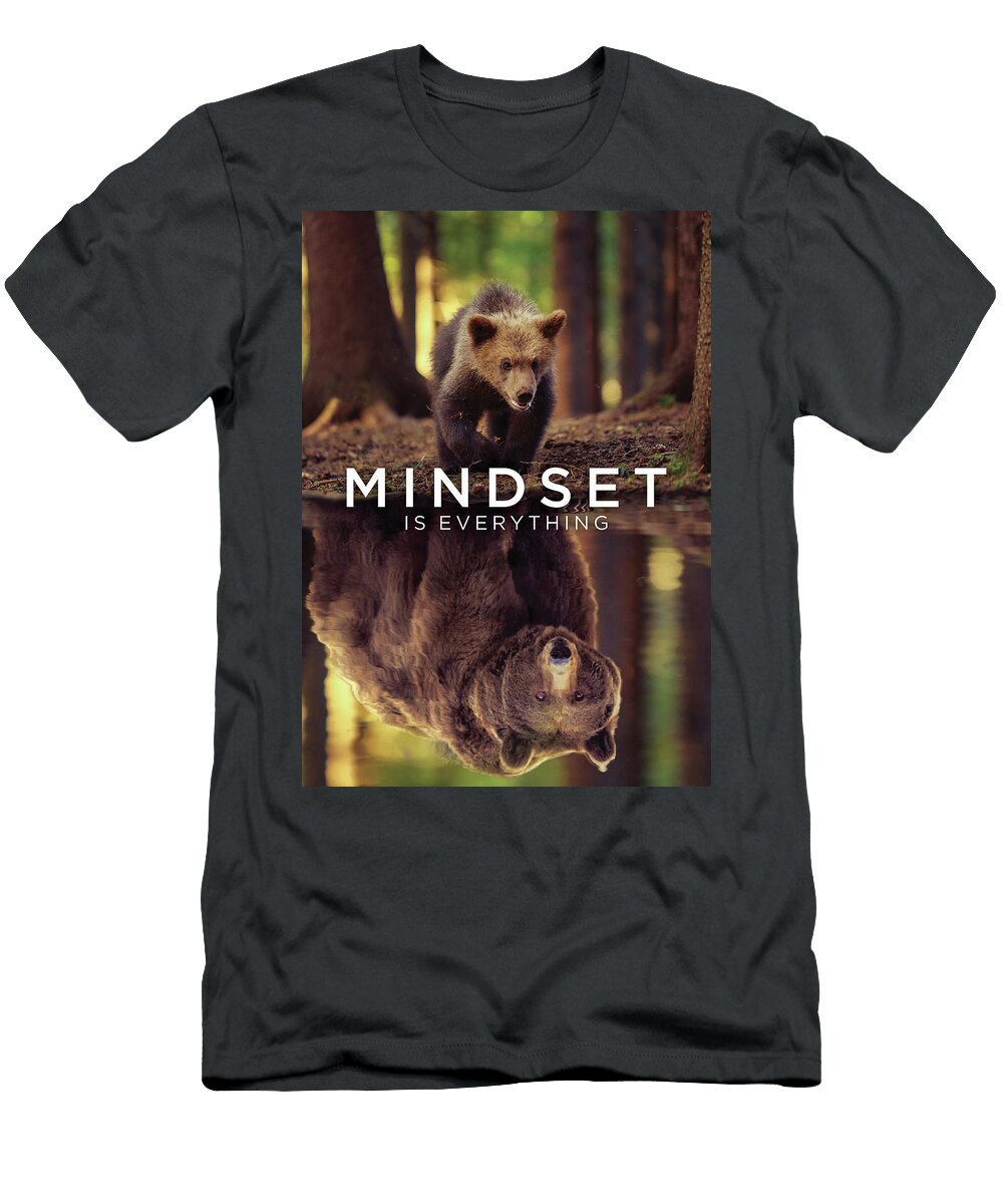 Mindset Is Everything Grizzly Bear Motivational Matthew Chan T-Shirt