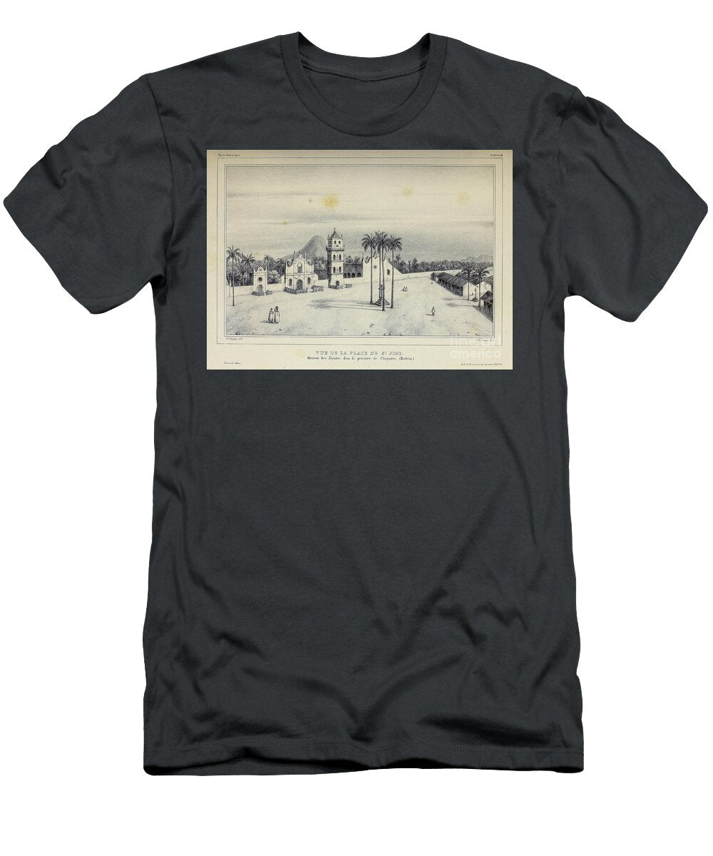 Mission Church of San Jose 1835 U1 Historic Illustrations T-Shirt