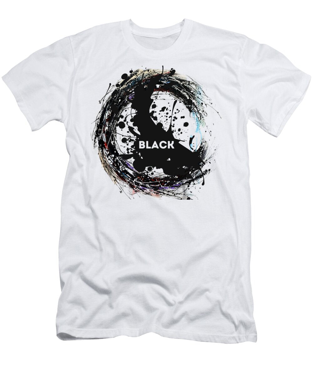 Modern Black and White Abstract Art Print Perfect for Home Decor Med Amine Akrime T-Shirt