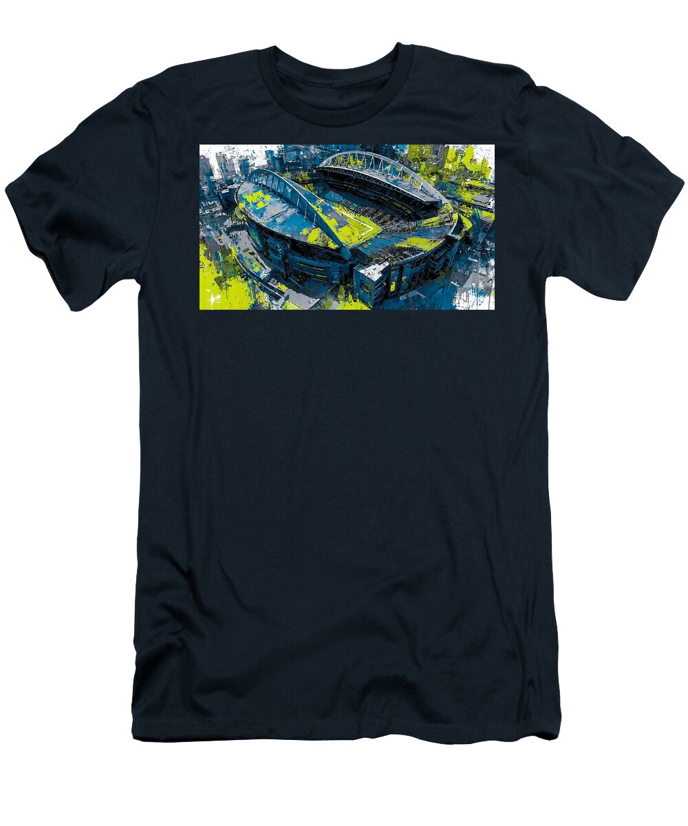 Modern Seattle Seahawks Lumen Field Stadium Game Day Stadium City Hollie Love T-Shirt