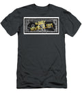 Money Never Sleeps Text Golden 1 Dollar Banknote George Washington US 1 Highly Detailed Dollar Vieriu Adrian T-Shirt