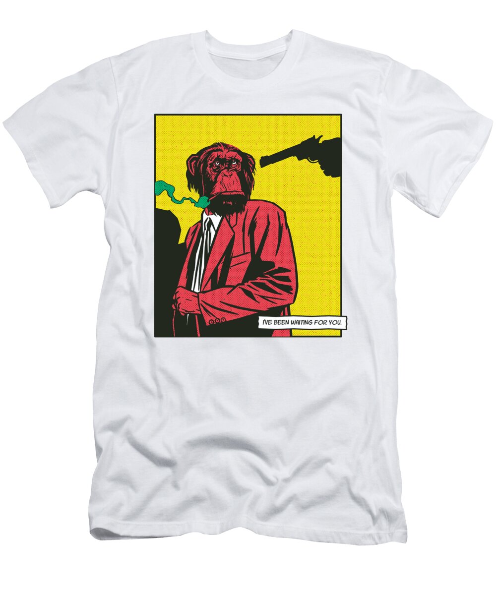 Monkey Smoking Comic Me T-Shirt