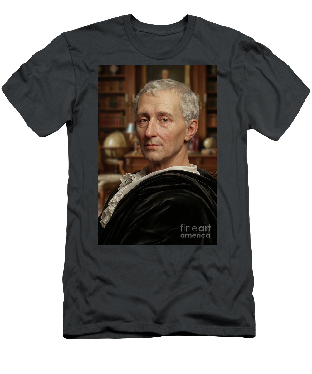 Montesquieu French Enlightenment Philosopher and Jurist Gianpiero Lauretta T-Shirt