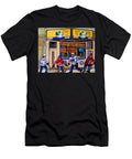 Montreal Pool Room City Scene with Hockey Carole Spandau T-Shirt