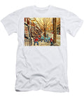 Montreal Street Hockey Paintings Carole Spandau T-Shirt