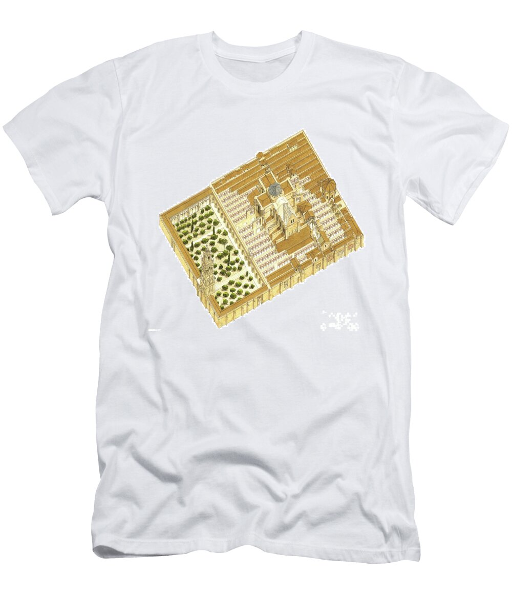 Mosque of Cordoba Spain Aerial View Fernando Aznar Cenamor T-Shirt