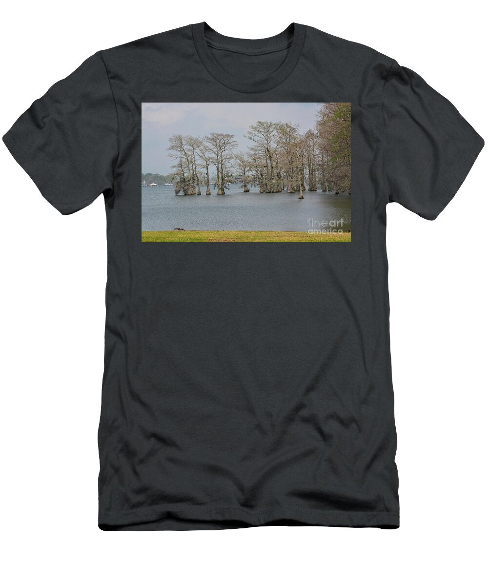 Moss Draped Cypress Trees in Lake Bruin on the Mississippi River At St Joseph Tensas Parish Louisi Norm Lane T-Shirt