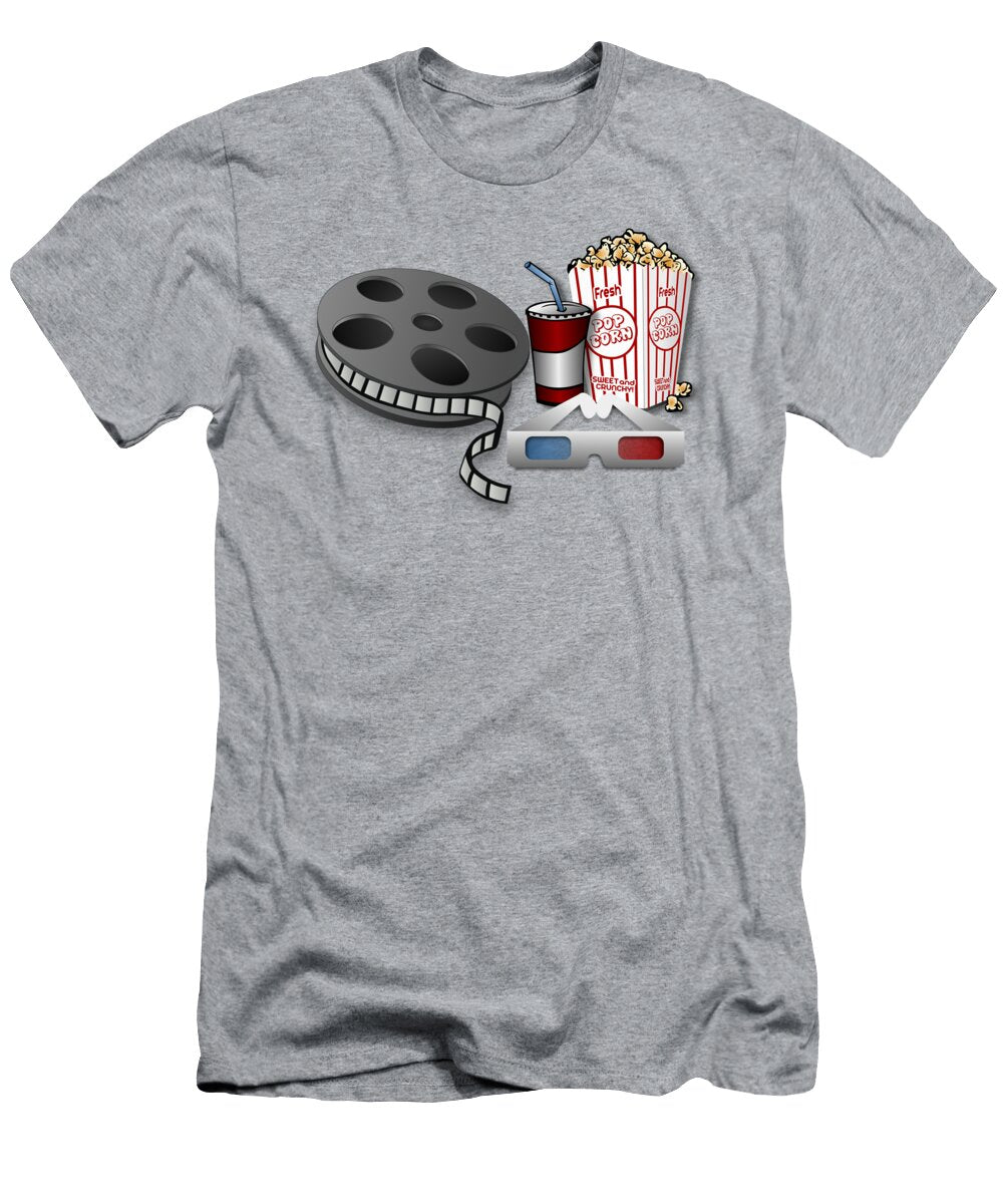 Movie Lover Film Cinema Popcorn Coke Fun Entertainment Media Funny Gift Ideas T-Shirt
