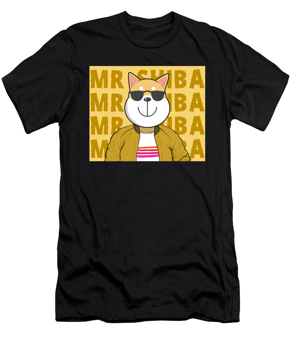 Mr Shiba Inu Japanese Dog Breed Puppy Pet Gift Thomas Larch T-Shirt