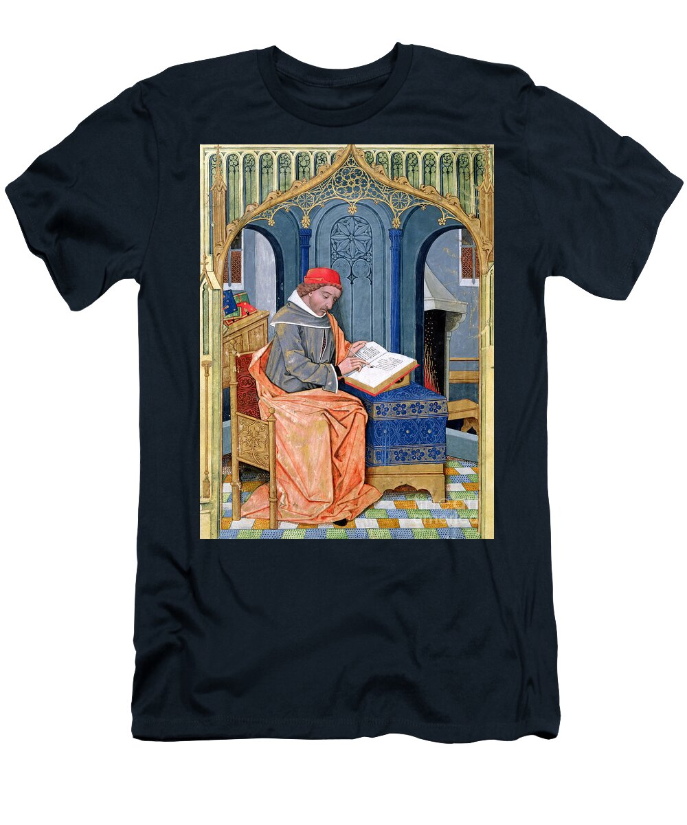 Ms Fr Fv Vi Number 1 Fol 3v Matthaeus Platearius D C 1161 Writing the Book of Simple Medicines C 1470 Vellum Robinet Testard T-Shirt