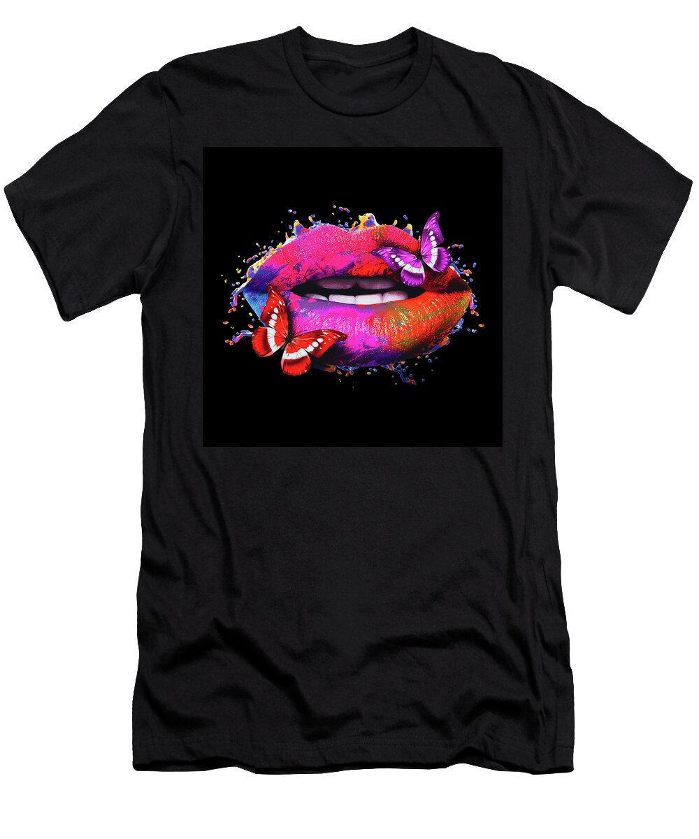 Multicolored Lips Andrey Martynov T-Shirt
