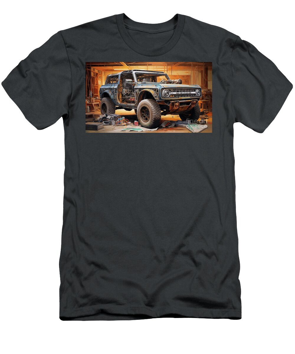 Muscle Car 1163 Ford Bronco Supercar Clark Leffler T-Shirt