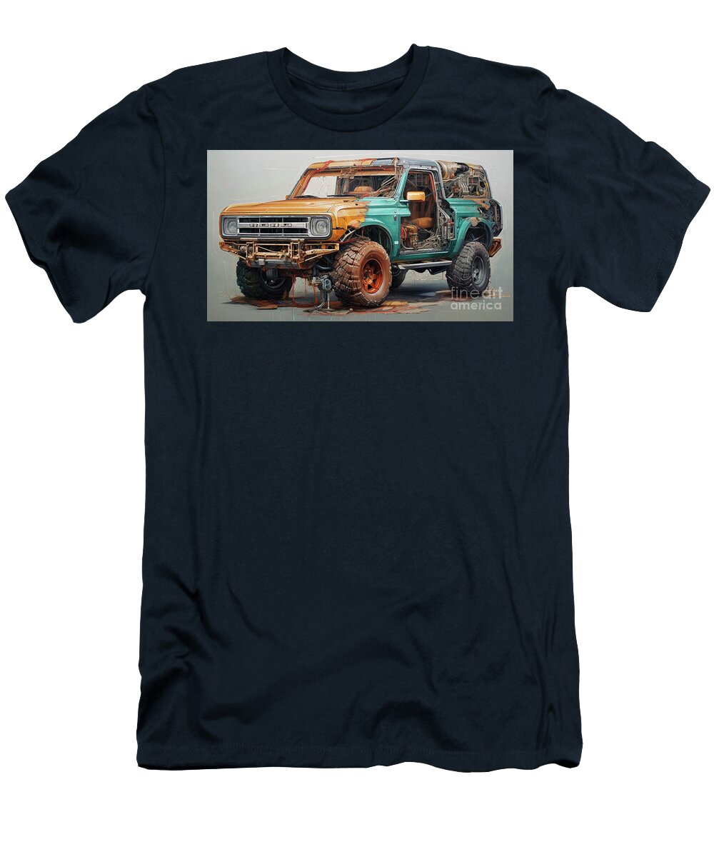 Muscle Car 1164 Ford Bronco Supercar Clark Leffler T-Shirt