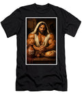 Muscular Figure Breaking Bread Jesus 100 Percent Gain Wall Art Christian Fitness Poster Amanda Hyde T-Shirt