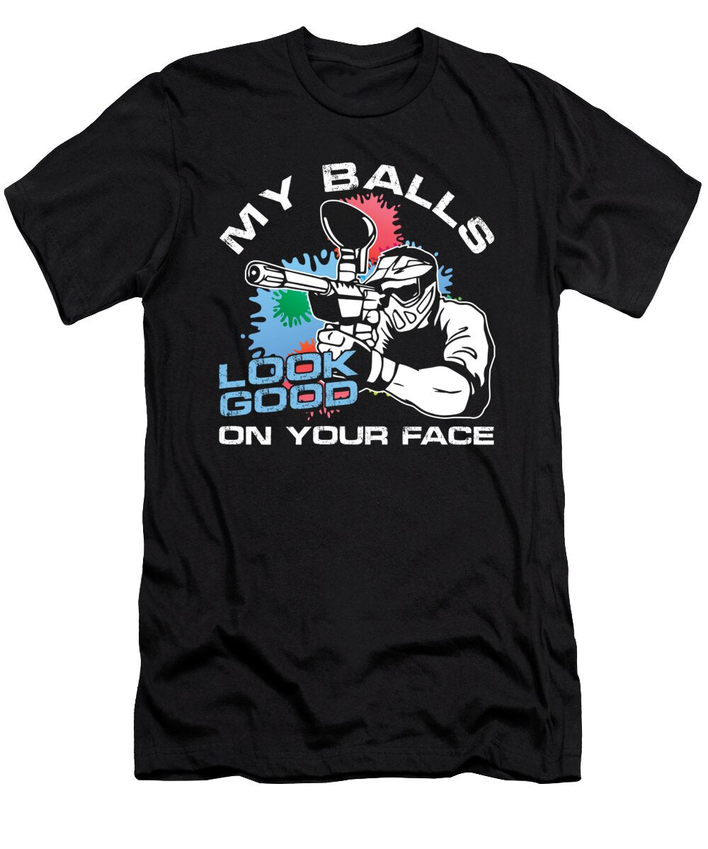 My Balls Paintball Marker Paintball Player Gift Thomas Larch T-Shirt
