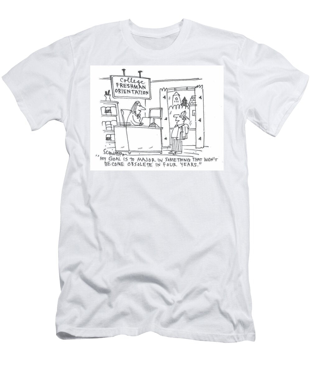 My Goal Is to Major in Something That Wont Become Obsolete Harley Schwadron T-Shirt