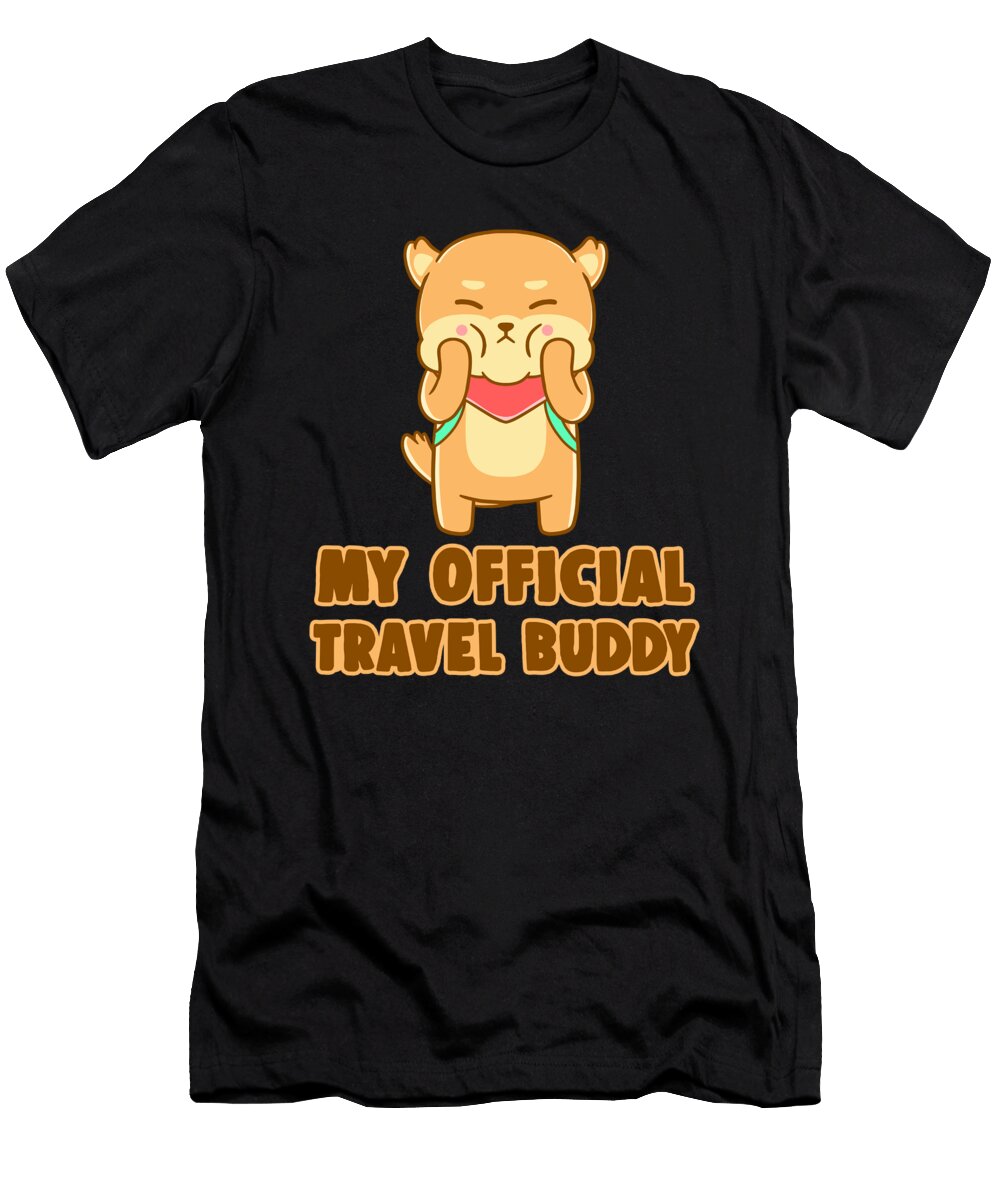My Official Travel Buddy Shiba Inu Japanese Dog Gift Thomas Larch T-Shirt