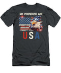 My Pronouns Are USA Funny 4th of July Saying Quang Vu T-Shirt