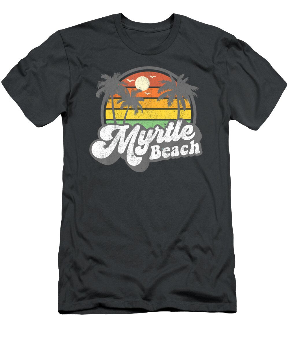 Myrtle Beach South Carolina Retro 70s Vintage Vacation Hai Ha Nguyen T-Shirt