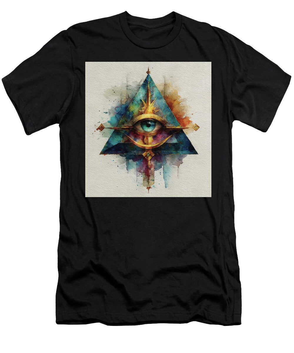 Mystical Freemason All Seeing Eye Design Pierre Blanchard T-Shirt