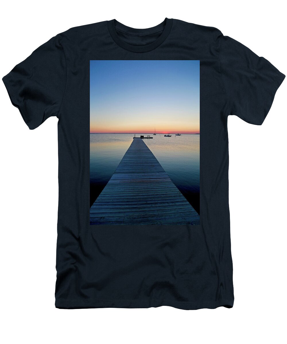 Nantucket Dock At Sunset 2016 Svpimages T-Shirt