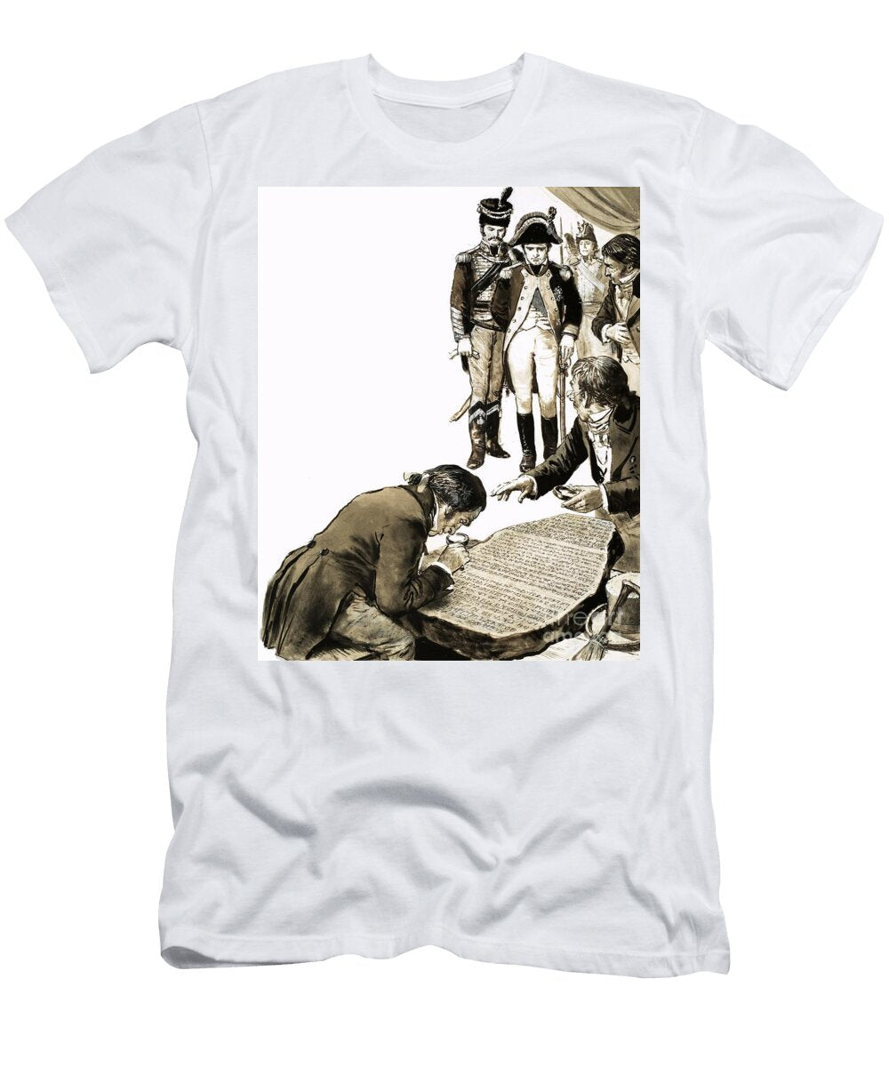 Napoleon Brought in Scholars to Solve the Secrets of the Rosetta Stone Cl Doughty T-Shirt