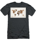 Natural Planks World Map Delphimages Photo Creations T-Shirt