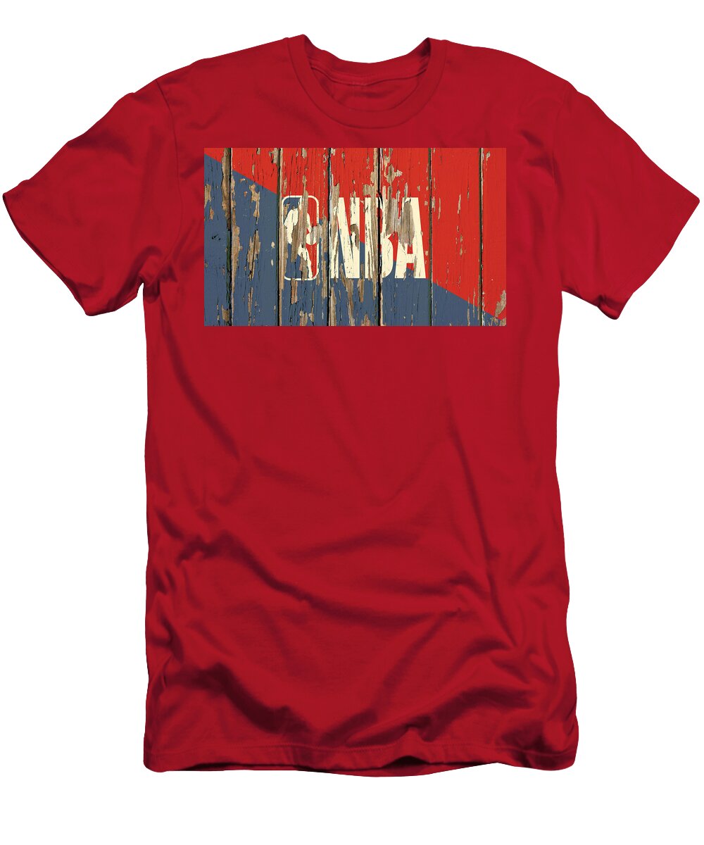 NBA Vintage Logo on Old Wall Design Turnpike T-Shirt