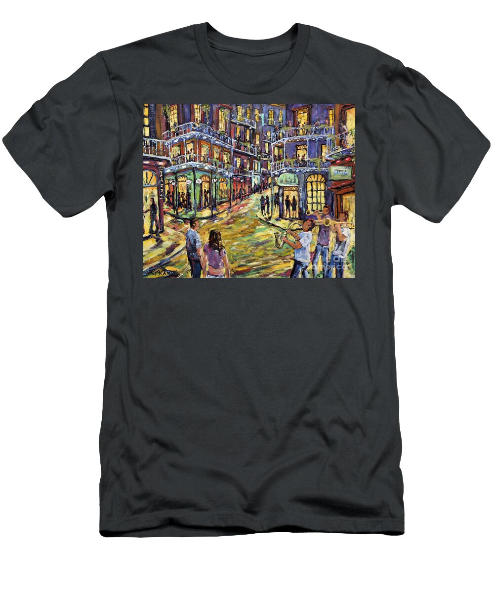 New Orleans Jazz Night By Prankearts Fine Art Richard T Pranke T-Shirt