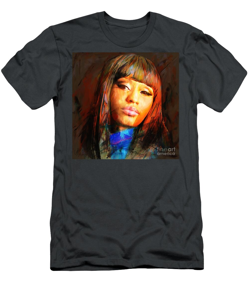 Nicki Minaj Portrait Gull G T-Shirt
