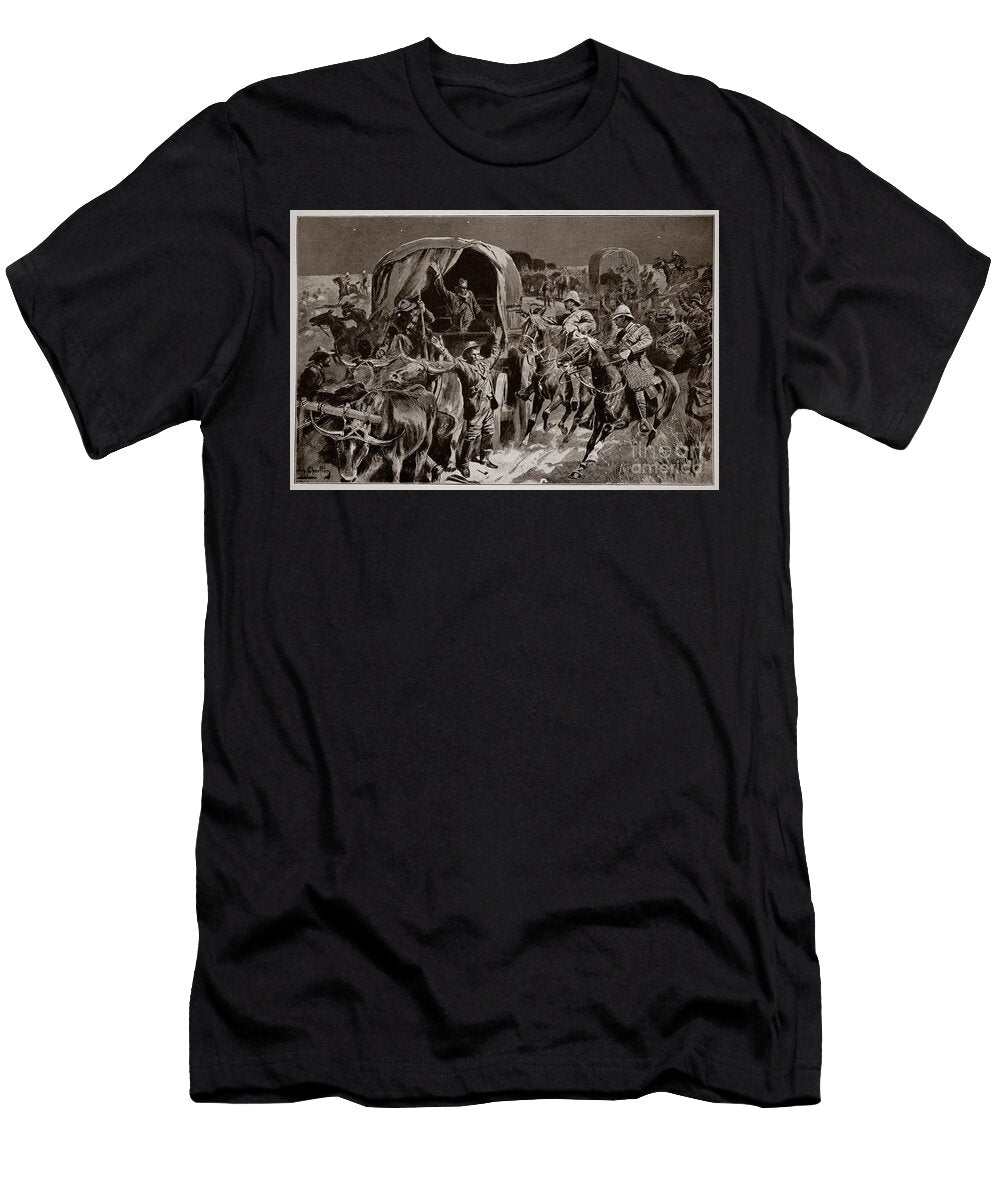 Night Attack on a Boer Convoy By Mounted Infantry Under Colonel Williams After a Drawing By a British Officer John Charlton T-Shirt