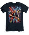 Nirvana Band Abstract Portrait Art of Music Icons Iconic Musicians Legend Paint Sampadart Gallery T-Shirt