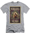 Nirvana Unplugged Poster with Kurt Cobain Paulo Goncalves T-Shirt