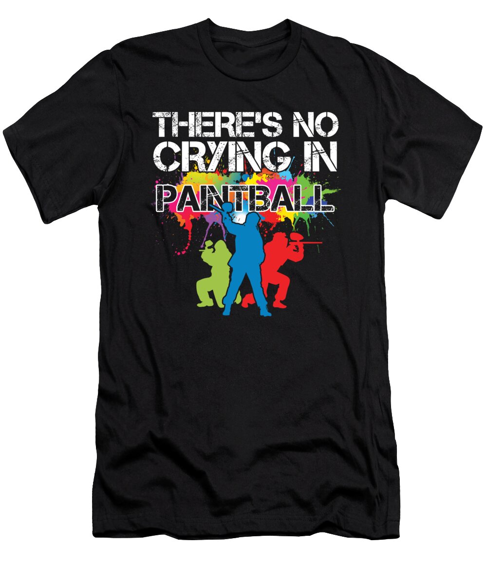 No Crying in Paintball Color Balls Paintball Gift Thomas Larch T-Shirt