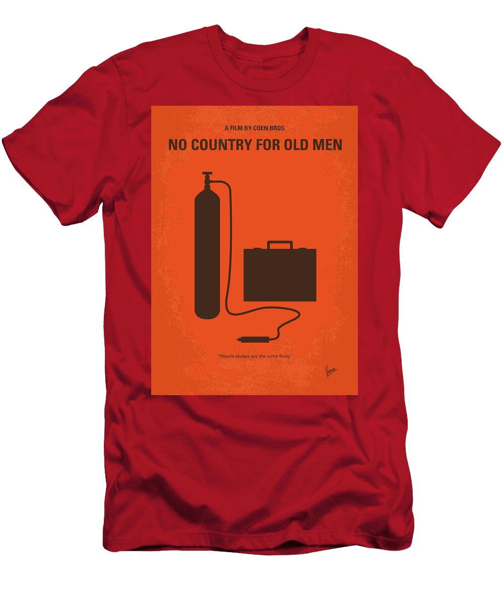 No253 My No Country for Old Men Minimal Movie Poster Chungkong Art T-Shirt