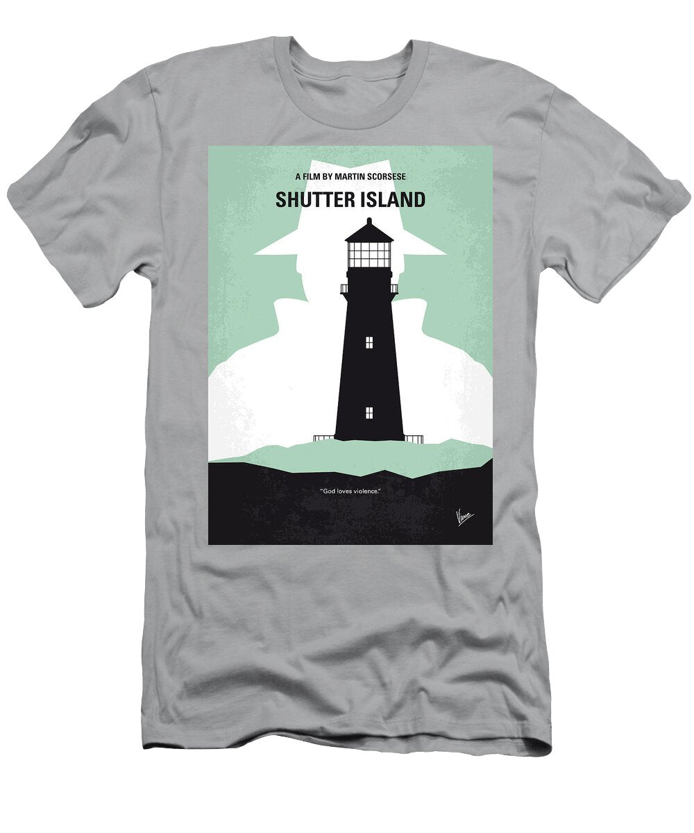 No513 My Shutter Island Minimal Movie Poster Chungkong Art T-Shirt
