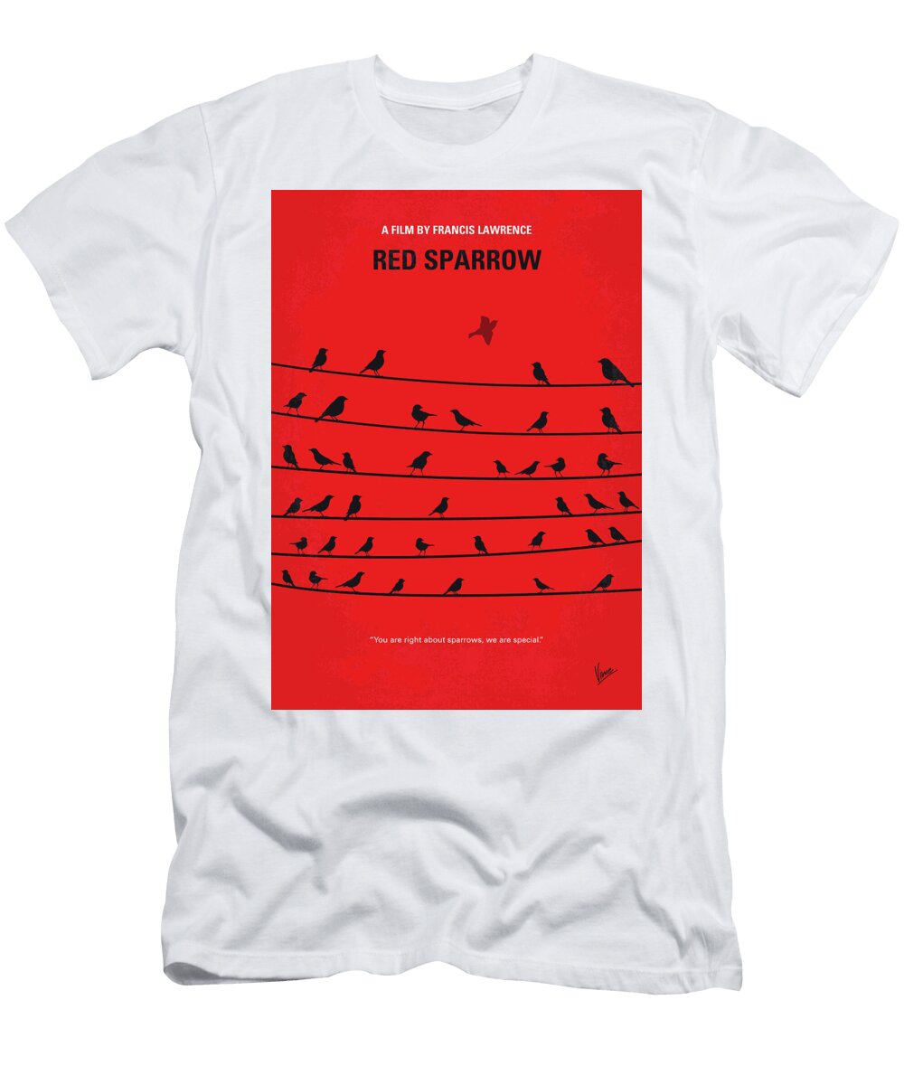No960 My Red Sparrow Minimal Movie Poster Chungkong Art T-Shirt