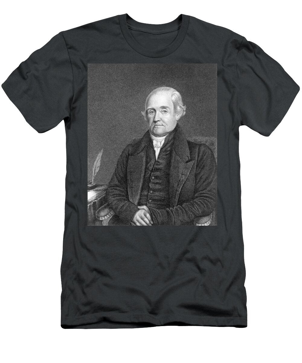 Noah Webster 1758 1843 Engraved By G Parker Engraving Bw Photo James Herring T-Shirt