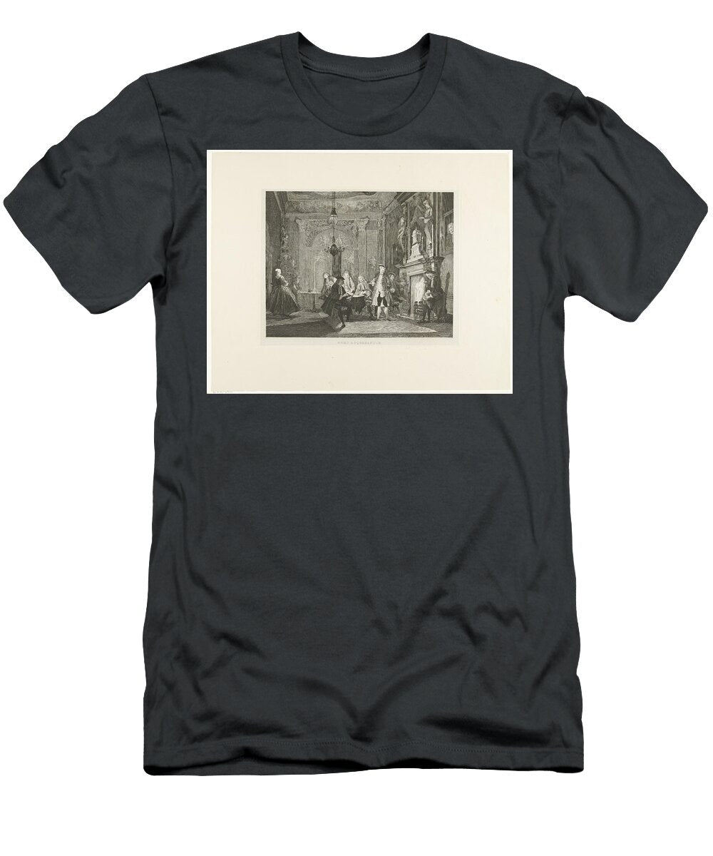 Nobody Spoke Tieleman Cato Bruining After Cornelis Troost 1850 Artistic Rifki T-Shirt