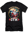 North Swole Gym Santa Lifting Christmas Natalie Lidford T-Shirt