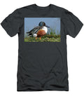 Northern Shoveler Drake Resting on the Marshy Margins of a Nick Upton Natureplcom T-Shirt