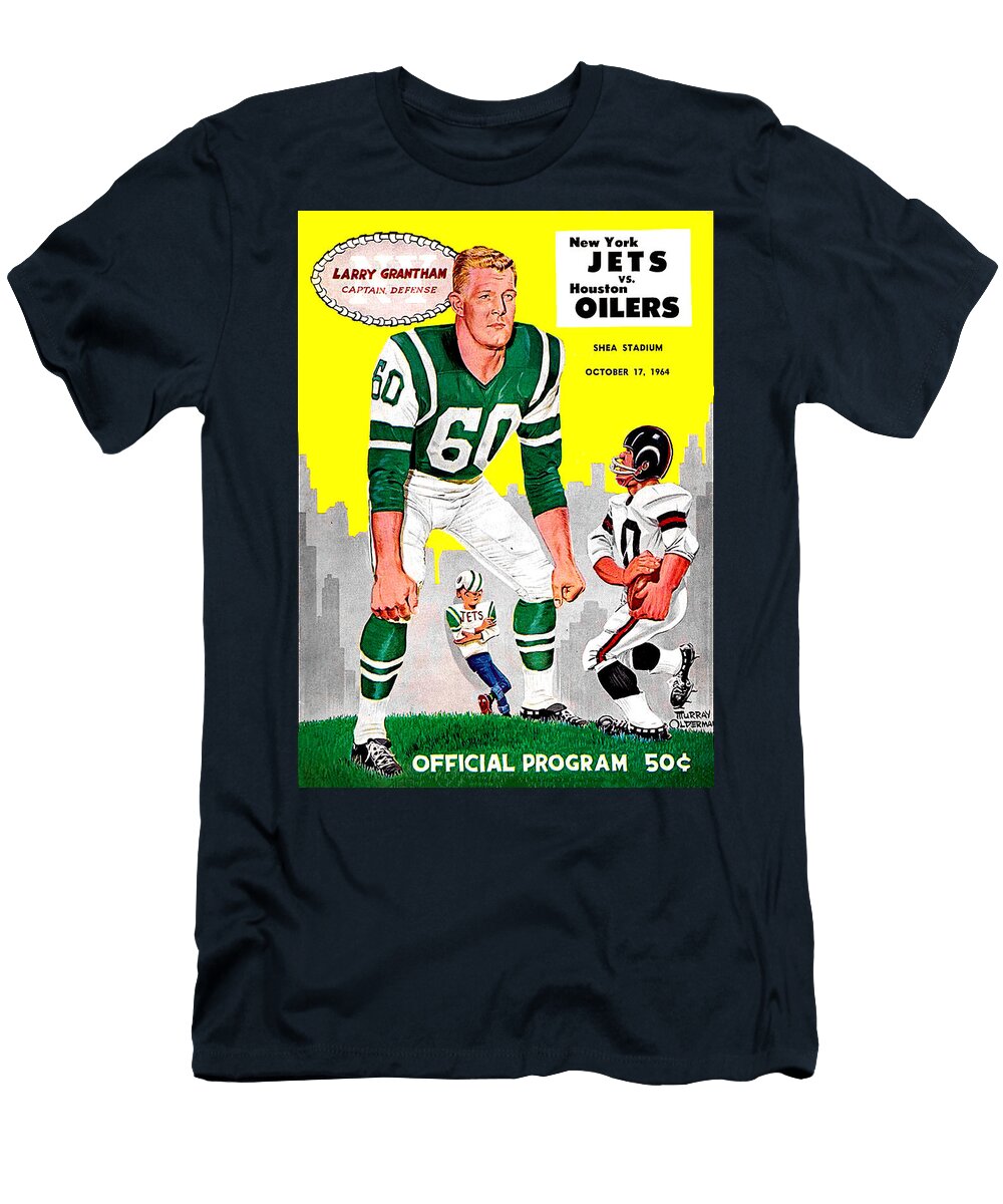 Ny Jets Vs Houston 1964 Program John Farr T-Shirt